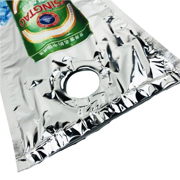 Disposable 3layer Bottle Cooler Bag , VMPET Single Bottle Wine Cooler Bag