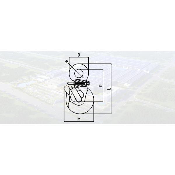 SLR549-SPECIAL TYPE CROOK HOOK WITH SAFETY PIN