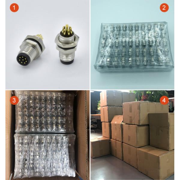 M12 IP67 IP68 Waterproof Connector Male Female 3-17 Pin Automotive