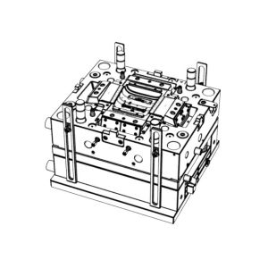 OEM / ODM ： Single Cavity Injection Mold & Router Bottom Housing (1*1) No.23892