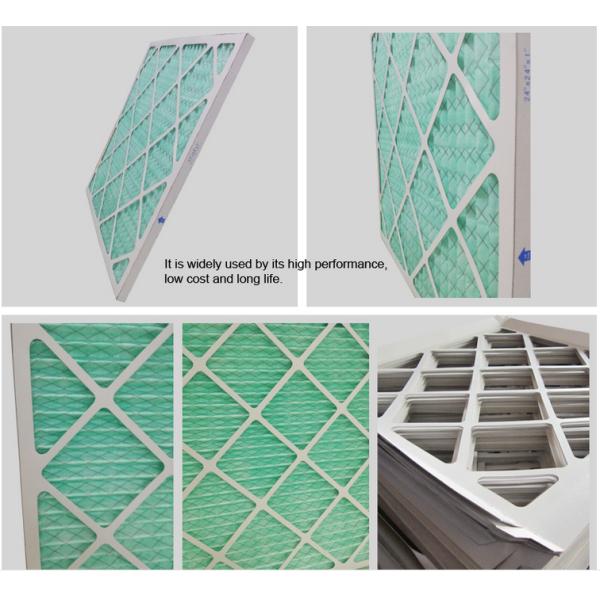 HVAC Pleat Panel Air Filter For Ventilation System Odor Cleaning G3 G4