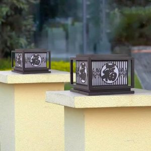 50000 Hour Working Lifetime Solar Outdoor Garden Pillar Light for Courtyard