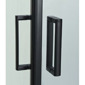 Customize Shower Room And Black Frame With Tray And Roof