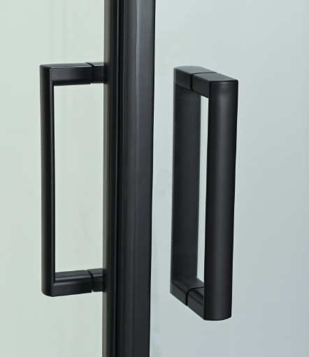 Customize Shower Room And Black Frame With Tray And Roof