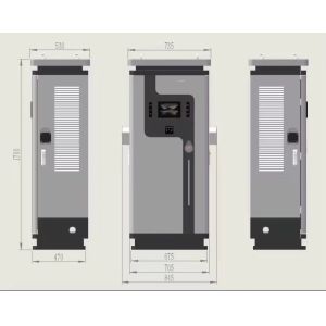 60KW 120KW DC EV Charging Station With CCS CHAdeMO GBT DC Fast Charger Dual Guns
