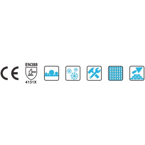 7 Gauge Terry Brushed Inside Winter Nitrile Gloves For Cold Weather