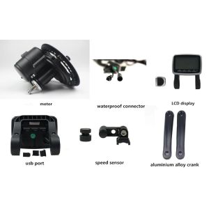 High Torque 36v250w Mid Motor Kit Torque Sensor With Lithium Battery