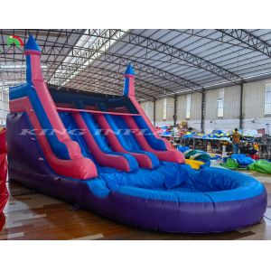Popular Commercial Inflatable Water Slides with Pool