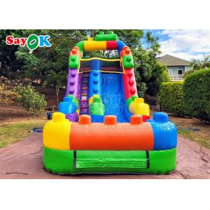 Outdoor Inflatable Slide Simple PVC Inflatable Bouncer Slide Blow Up Double Dry