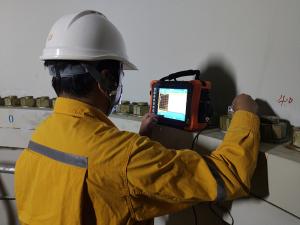 China TFM Phased Array Ultrasonic Flaw Detector 32/128 Emission/Receive TOFD And Phased Array C Scan TFM Image on sale