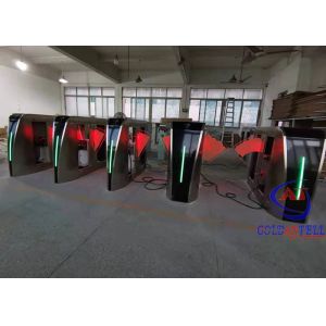 Heavy Flow Electronic Flap Turnstile Security Gate Barrier DC Brushless Motor