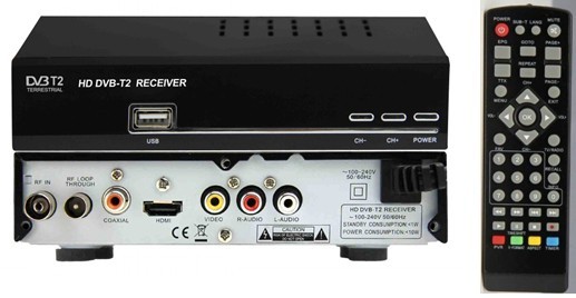 Quality DVB-T2 Receiver 1080P Full HD MPEG4 H.264 PVR for sale