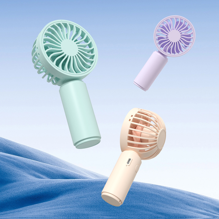 Mini Handheld Fan 300mAh Battery 1H Battery Life Supports 1.5H Type-C Charging
