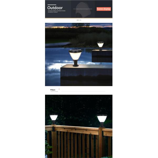 Modern Led Fence Deck Light Lantern Column Lamp for Patio Garden Decoration Versatile