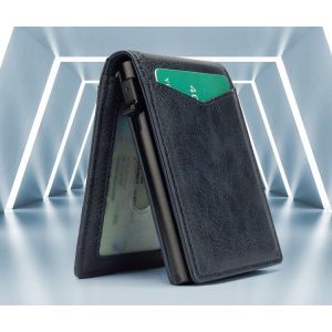 Aluminum Custom Logo Credit Card Holder for Men's Minimalist Business Style and