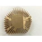China Customzied Aluminum 6061 CNC Metal Stamping Anodizing Gold Laptop Cpu Cooler for sale