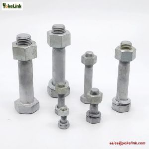 M16 ASTM F3125M Grade A325M Hot Dipped Galvanized Steel Structural Bolt w/A563