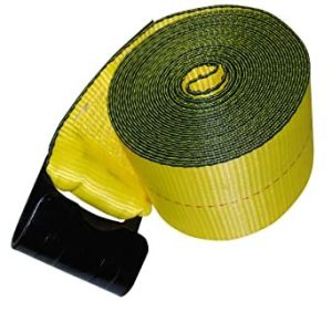 Heavy Duty 16200LB 20ft 27ft 30ft Winch Straps With 4" Tie Down Webbing And Flat