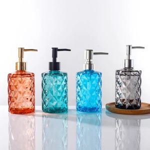 Collar Material Borosilicate Glass Squeeze Type Press Glass Bottle for Hand