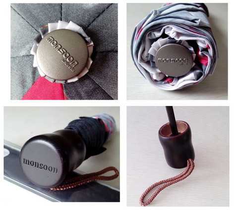 Manual Open Custom Travel Umbrellas Butterfly Flower Print Water Resistant Canopy