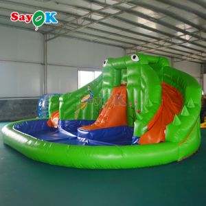 Sayok Commercial Inflatable Trampoline Slides Inflatable Jumping Castle Slide