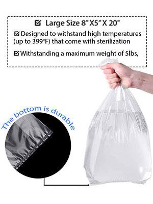 Autoclavable Plant Grow Bag Spawn Bags Farm Mushroom Spawn Bags 0.2microns Filter Patch Mushroom Substrate Bags