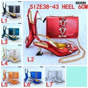 teal color shoes with bag