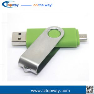 Rotate 2 in 1 32GB Metal OTG USB Flash Drive High quality Metal Memory
