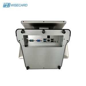 Desktop Dual Screen POS Terminal Double Sided Display RK3399 Processor Wins /