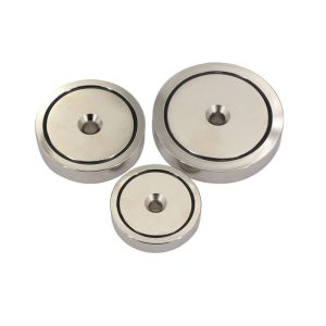 Round Axial Threaded Neodymium Magnets Industrial Punching Processing