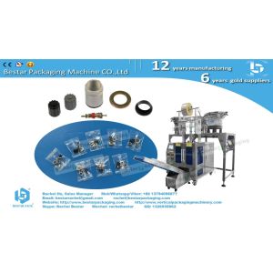 Automatic counting packaging machine three bowls with enclosure and labeling