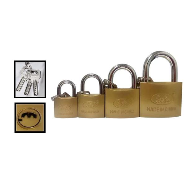 Bulk Small Marine Copper Padlock Keyed Alike 3 Pack