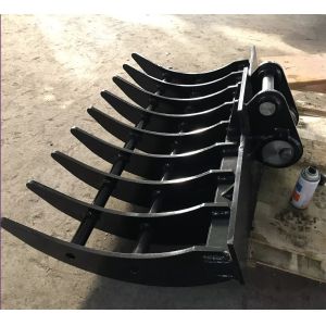 Q355B 60 Ton Excavator Brush Rake High Strength Alloy Material