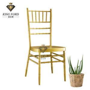 Buy cheap 20*1.0MM Tube Gold Iron Aluminum Chiavari Banquet Chairs from wholesalers