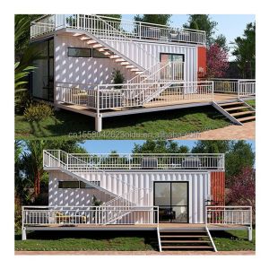 Galvanized Steel Bending Prefab Container House with Detachable Bathroom and