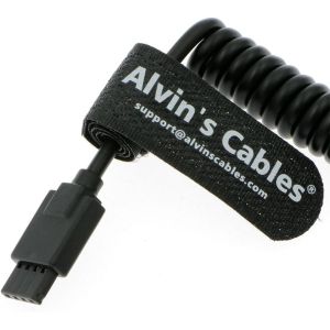 NP-F550/F570/F970 Dummy Battery To Ronin S Gimbal Power Coiled Cable For Atomos