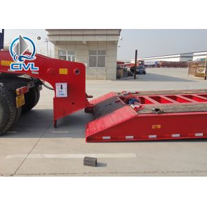 CIVL Lowbed Semi Trailer Trucks 3 Axles Equipment Low Bed Trailer 40ton Loading