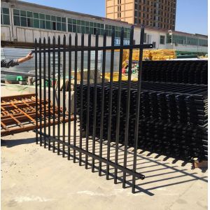 Interpon polyester caoted steel garrison fencing panels dimension 1800mm height