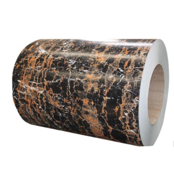 Quality 3003 H24 H26 Aluminium Marbling Coil 1.0×1200 PVDF Colorful ALUMINUM Wall Cladding Customized Pattern 50 Years Warrant for sale