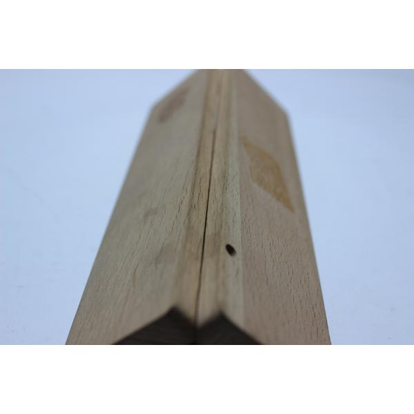 Unfinished Solid Wood Jewelry Box With Hinged Lid , Rectangle Rustic Wood Jewelry Box