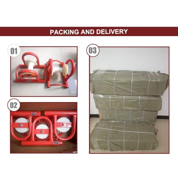 Aluminium Straight Line Cable Rollers Narrow Trench Cable Pulling Pulley