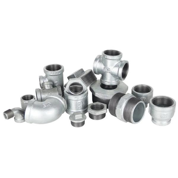 Quality Malleable Iron Galvanized Thread Pipe Fittings for Equal Sizes 1''-8'' at Competitive for sale