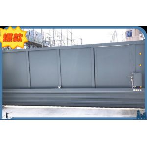 Wholesale Intelligent three defense gate 6063 aluminum alloy flood control intelligent electric section sliding door from china suppliers