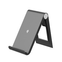 Type C 110KHz Adjustable Qi Wireless Charger Foldable 9218 2 Coils