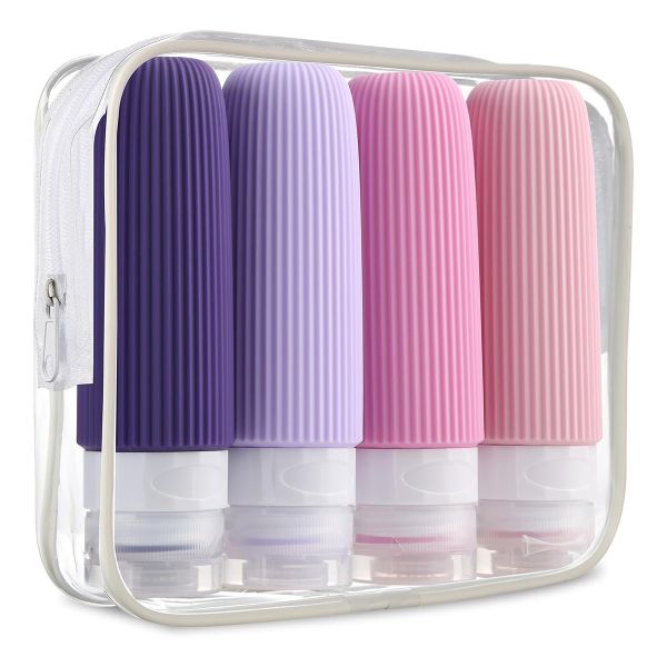 Quality Customized Logo Silicone Travel Bottle with Compact Size and Multiple Colors for Refillable Toiletry Needs for sale