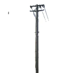 Galvanized Tubular Pole Power Transmission 9 Mtr