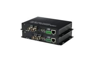 China Full HD single mode 2channel HD SDI  transmitter video to fiber converter with RS485 data SFP Ethernet on sale