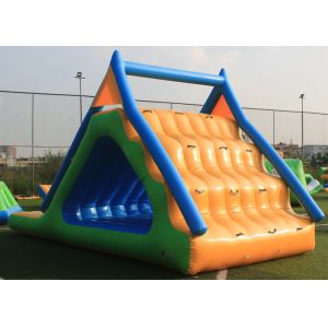 Small Triangle Inflatable Water Games Floatin Toys 0.9mm Plato PVC Tarpaulin