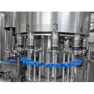 Plc High Efficient Plastic Bottle Filling Machine , Liquid Filling Equipment