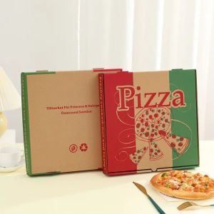 Custom Printed Pizza Boxes Paperboard Rectangular Pizza Shipping Boxes Custom